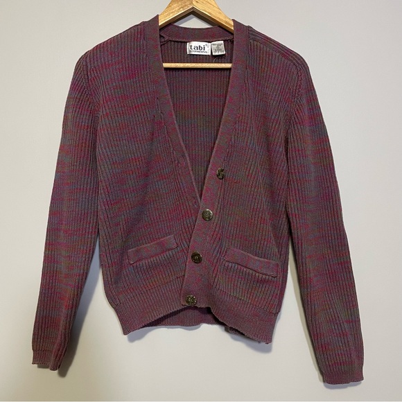 Vintage TABI Cotton‎ Multicoloured Cardigan - Picture 4 of 10